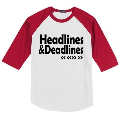 Journalist Autor Writer Writing Book Journalist Cute Gift Kids Colorblock Raglan Jersey