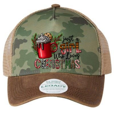 Just A Who Loves Christmas Coffee Cute Gift Legacy Tie Dye Trucker Hat