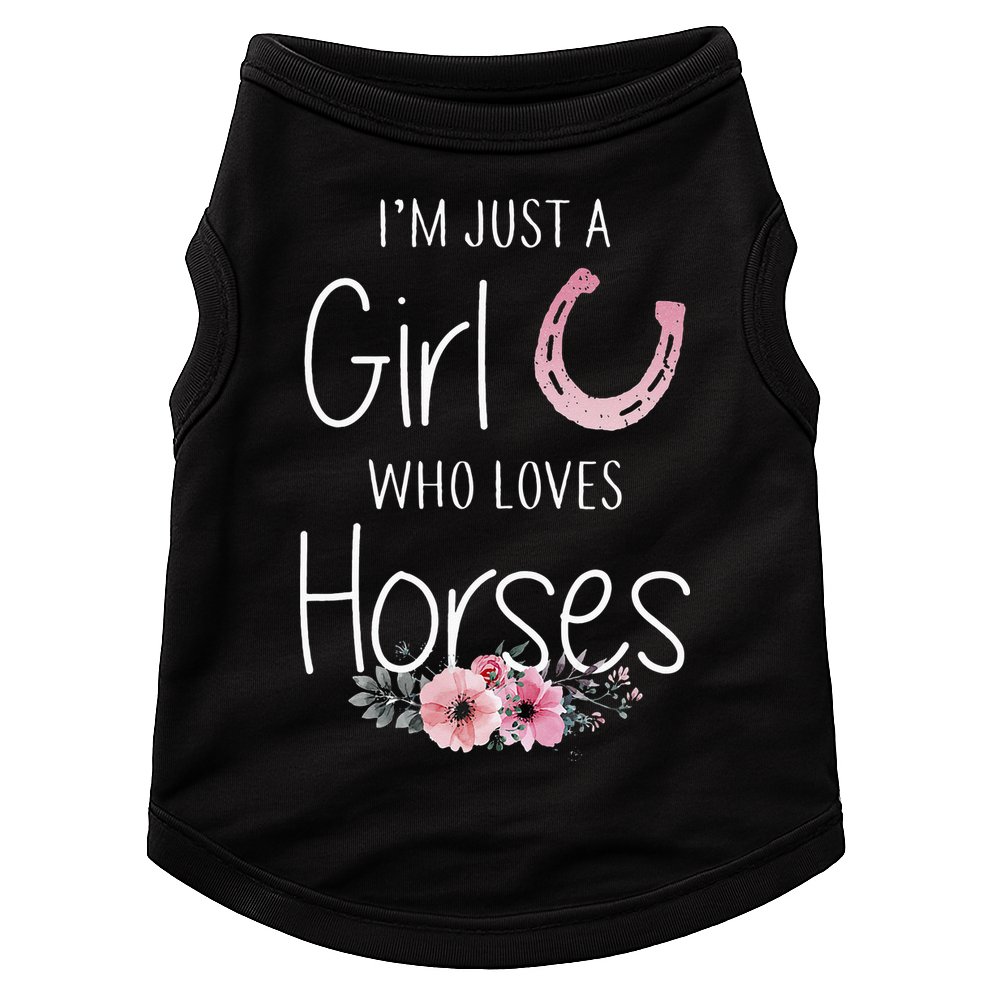 Just A Who Loves Horses Horse Doggie Tank