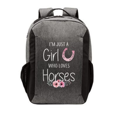 Just A Who Loves Horses Horse Vector Backpack