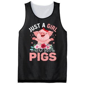 Just A Who Loves Pigs Mesh Reversible Basketball Jersey Tank