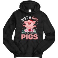 Just A Who Loves Pigs Tie Dye Hoodie