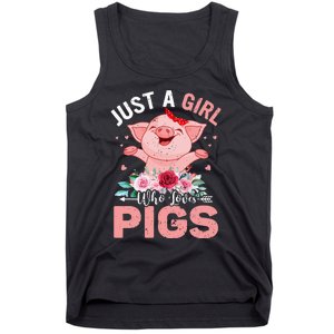 Just A Who Loves Pigs Tank Top