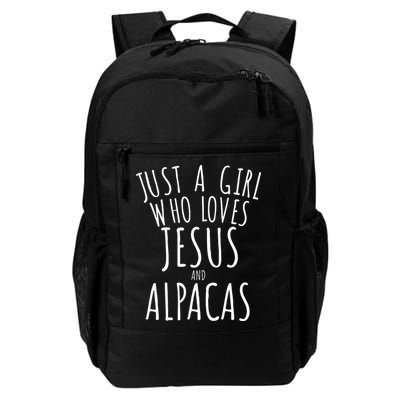 Just a who Loves Jesus and Alpacas Funny Backpack