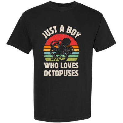 Just A  Who Loves Sea Animals Octopus  Garment-Dyed Heavyweight T-Shirt