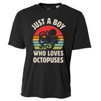 Just A  Who Loves Sea Animals Octopus  Cooling Performance Crew T-Shirt