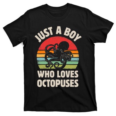 Just A  Who Loves Sea Animals Octopus  T-Shirt