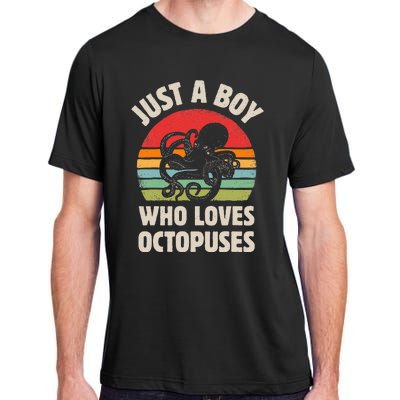 Just A  Who Loves Sea Animals Octopus  Adult ChromaSoft Performance T-Shirt