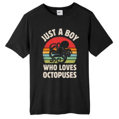 Just A  Who Loves Sea Animals Octopus  Tall Fusion ChromaSoft Performance T-Shirt