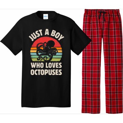 Just A  Who Loves Sea Animals Octopus  Pajama Set