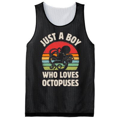 Just A  Who Loves Sea Animals Octopus  Mesh Reversible Basketball Jersey Tank