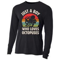 Just A  Who Loves Sea Animals Octopus  Cooling Performance Long Sleeve Crew