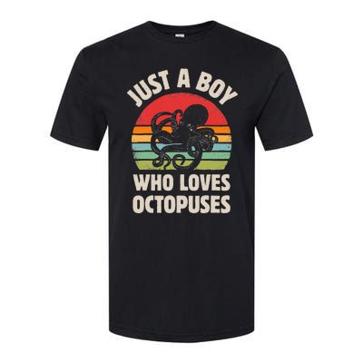 Just A  Who Loves Sea Animals Octopus  Softstyle CVC T-Shirt