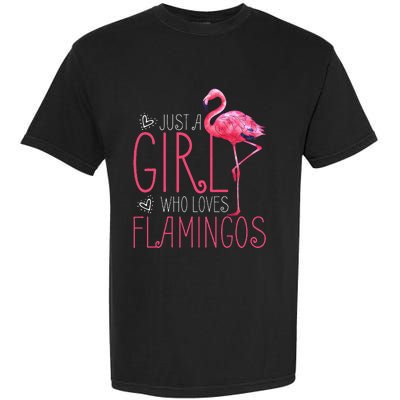 Just A Who Loves Flamingos Garment-Dyed Heavyweight T-Shirt