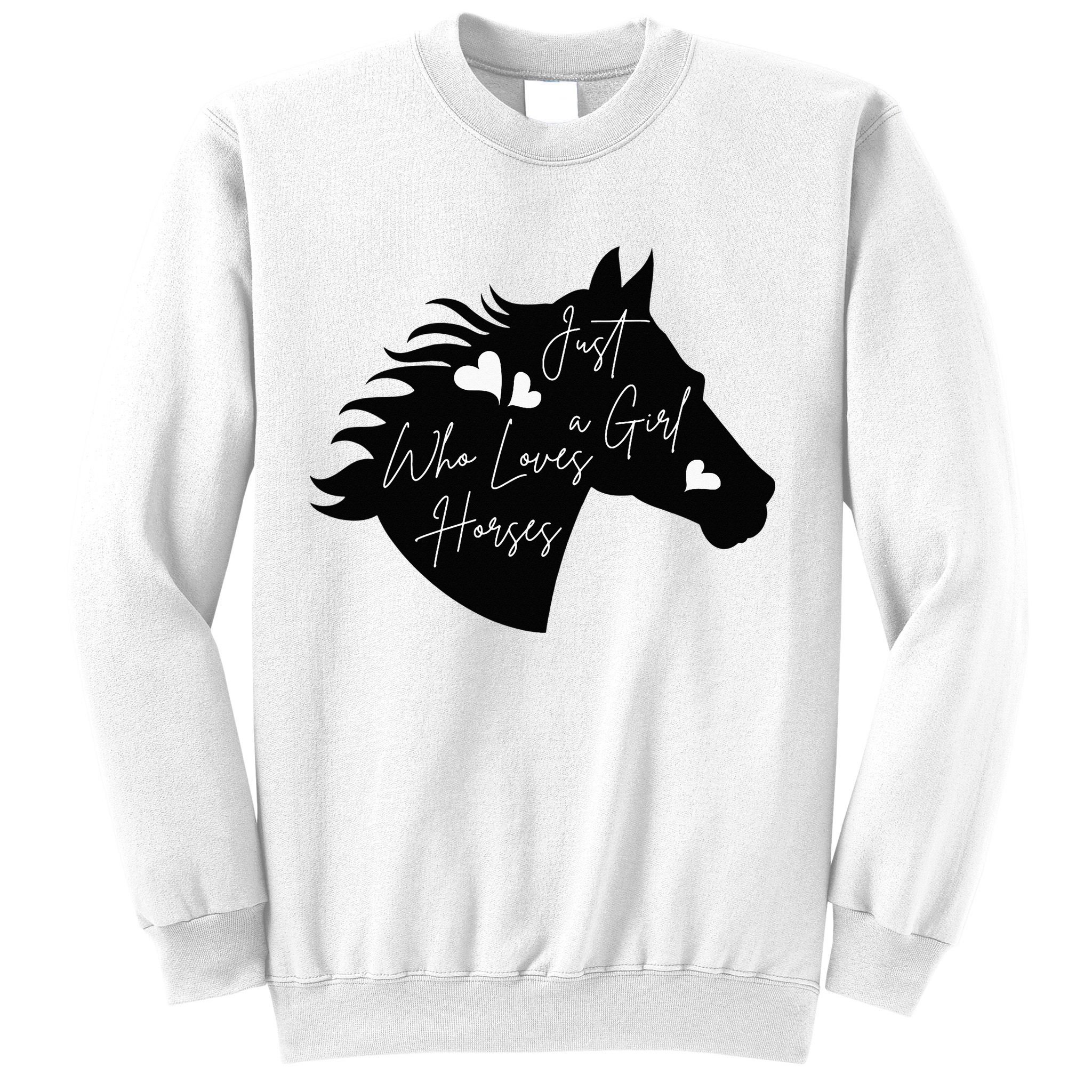 Just A Who Loves Horses Horse Gifts For Horse Sweatshirt