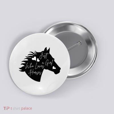 Just A Who Loves Horses Horse Gifts For Horse Button
