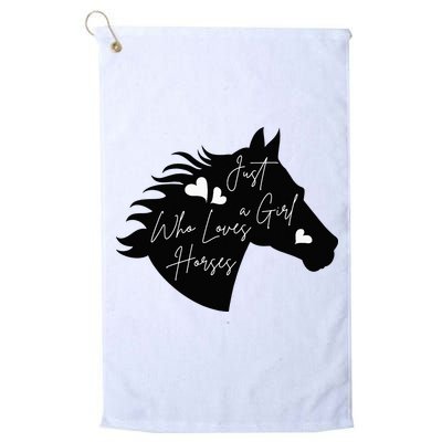 Just A Who Loves Horses Horse Gifts For Horse Golf Towel