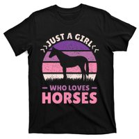 Just A Who Loves Horses  Horse Stuff T-Shirt