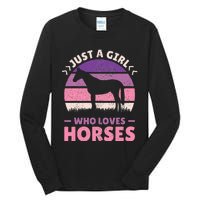 Just A Who Loves Horses  Horse Stuff Tall Long Sleeve T-Shirt