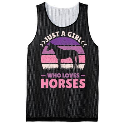 Just A Who Loves Horses  Horse Stuff Mesh Reversible Basketball Jersey Tank