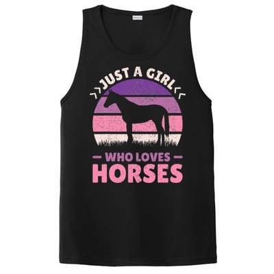 Just A Who Loves Horses  Horse Stuff PosiCharge Competitor Tank