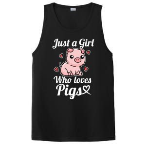 Just A Who Loves Pigs Cute Pig Costume Gift PosiCharge Competitor Tank