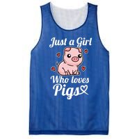 Just A Who Loves Pigs Cute Pig Costume Gift Mesh Reversible Basketball Jersey Tank