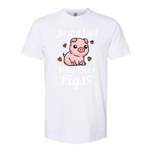 Just A Who Loves Pigs Cute Pig Costume Gift Softstyle CVC T-Shirt