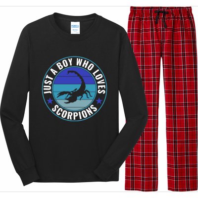 Just A Who Loves Scorpions Meaningful Gift Long Sleeve Pajama Set