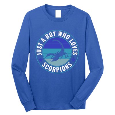 Just A Who Loves Scorpions Meaningful Gift Long Sleeve Shirt