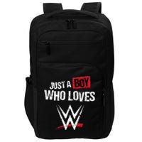 Just A  Who Loves Wrestling Impact Tech Backpack