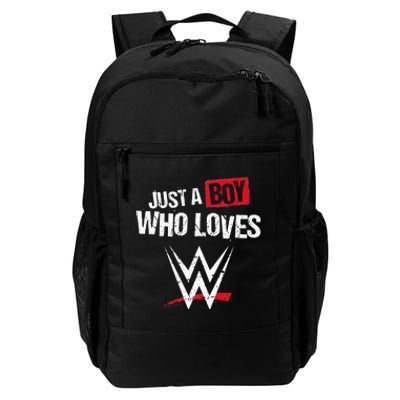 Just A  Who Loves Wrestling Daily Commute Backpack