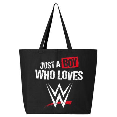 Just A  Who Loves Wrestling 25L Jumbo Tote