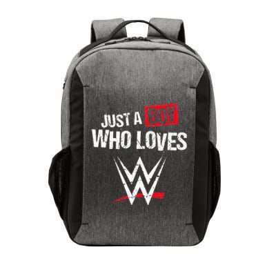 Just A  Who Loves Wrestling Vector Backpack