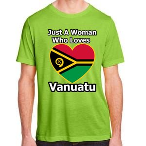 Just A Who Loves Vanuatu Cute Gift Adult ChromaSoft Performance T-Shirt