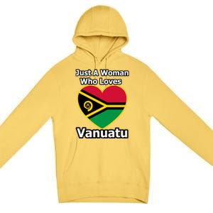 Just A Who Loves Vanuatu Cute Gift Premium Pullover Hoodie