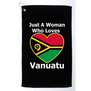 Just A Who Loves Vanuatu Cute Gift Platinum Collection Golf Towel