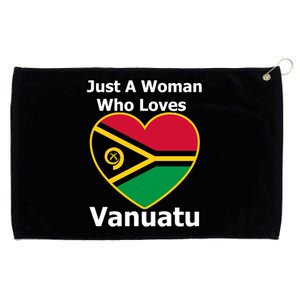 Just A Who Loves Vanuatu Cute Gift Grommeted Golf Towel