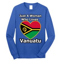 Just A Who Loves Vanuatu Cute Gift Long Sleeve Shirt