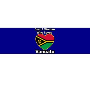 Just A Who Loves Vanuatu Cute Gift Bumper Sticker