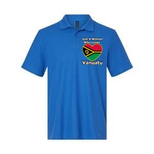 Just A Who Loves Vanuatu Cute Gift Softstyle Adult Sport Polo