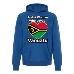 Just A Who Loves Vanuatu Cute Gift Premium Hoodie