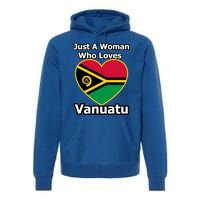 Just A Who Loves Vanuatu Cute Gift Premium Hoodie