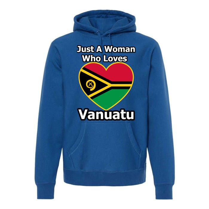 Just A Who Loves Vanuatu Cute Gift Premium Hoodie