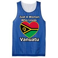 Just A Who Loves Vanuatu Cute Gift Mesh Reversible Basketball Jersey Tank