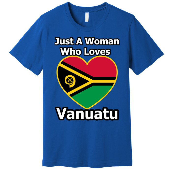 Just A Who Loves Vanuatu Cute Gift Premium T-Shirt