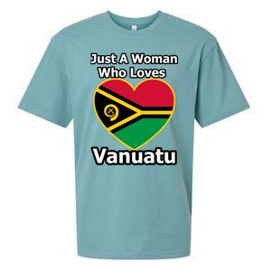 Just A Who Loves Vanuatu Cute Gift Sueded Cloud Jersey T-Shirt