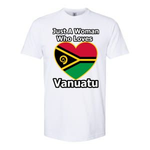 Just A Who Loves Vanuatu Cute Gift Softstyle CVC T-Shirt