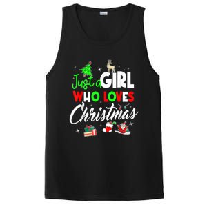 Just A Who Loves Christmas Meaningful Gift PosiCharge Competitor Tank