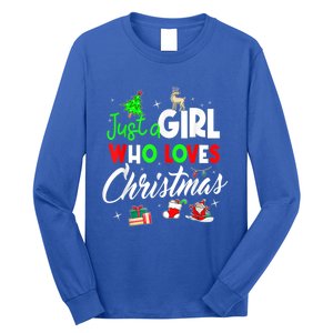 Just A Who Loves Christmas Meaningful Gift Long Sleeve Shirt